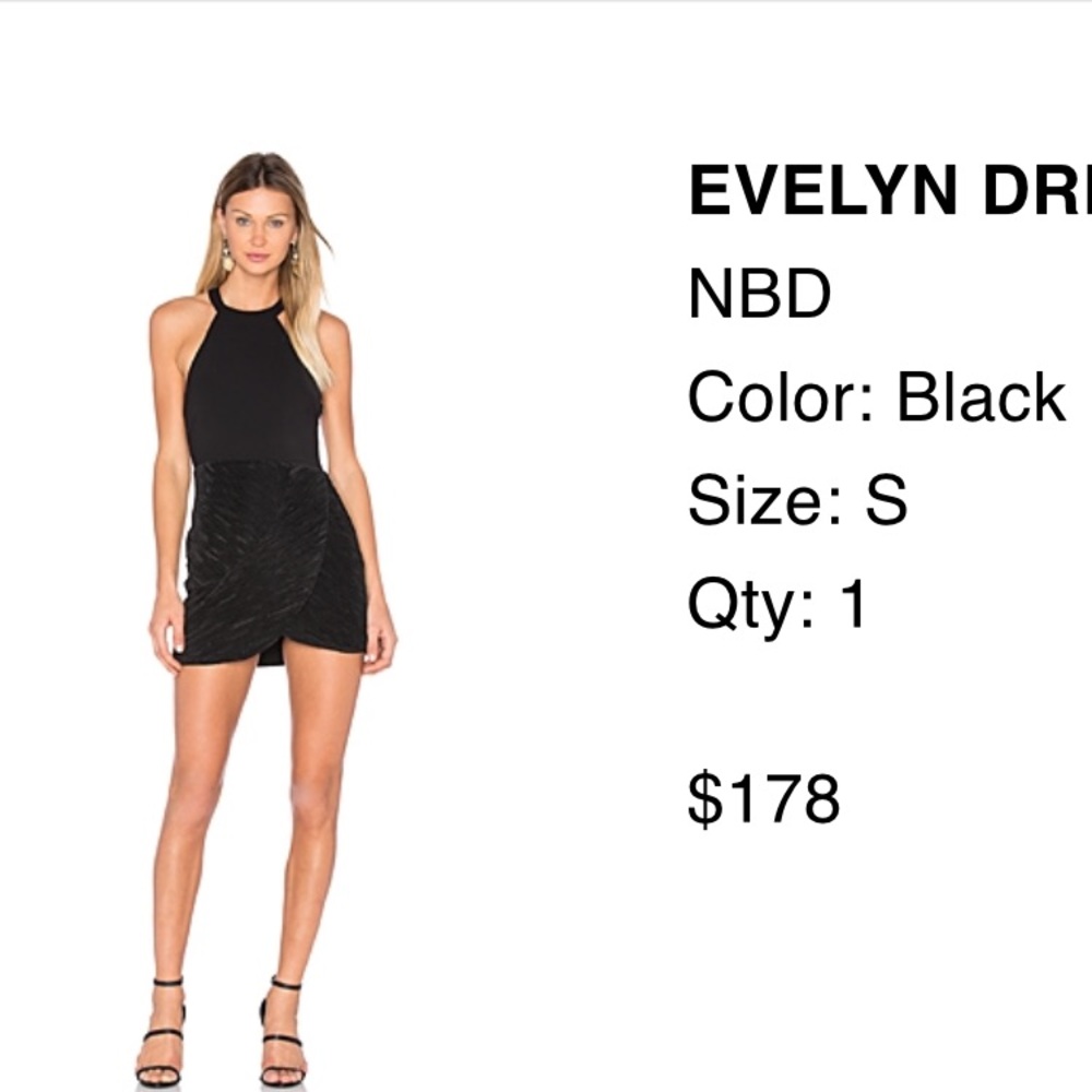 Revolve - Evelyn Black Dress